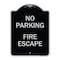 Signmission No Parking Fire Hydrant W/ Graphic Heavy-Gauge Aluminum Architectural Sign, 24" x 18", BS-1824-23742 A-DES-BS-1824-23742 - alternate 1